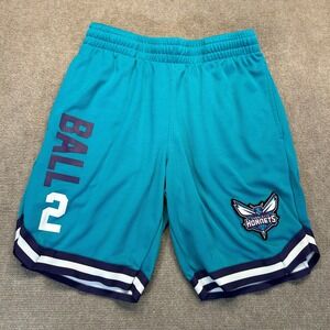 Charlotte Hornets LaMelo Ball Basketball Shorts Men's Large Teal Elastic UNK 9"